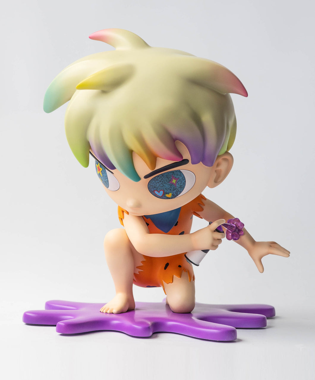 RYOL (aka Ryo Laksamana) “This My Stone Age Mark” Purple Edition Sculpture