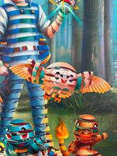 SUPER A “Viridian Forest” Hand Embellished Canvas Edition