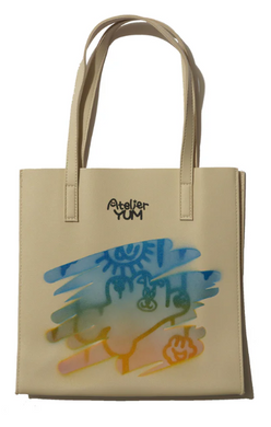 Yusuke Toda “PVC Leather Tote Bag - Ivory