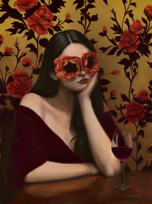 Caroline Gaudreault “La fille au vin rouge