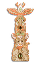 Dulk “Heritage" engraved hand-painted wooden totem - Orange