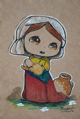 Yosuke Ueno - Drawing 2022 #33(Working Girl) -  - Originals