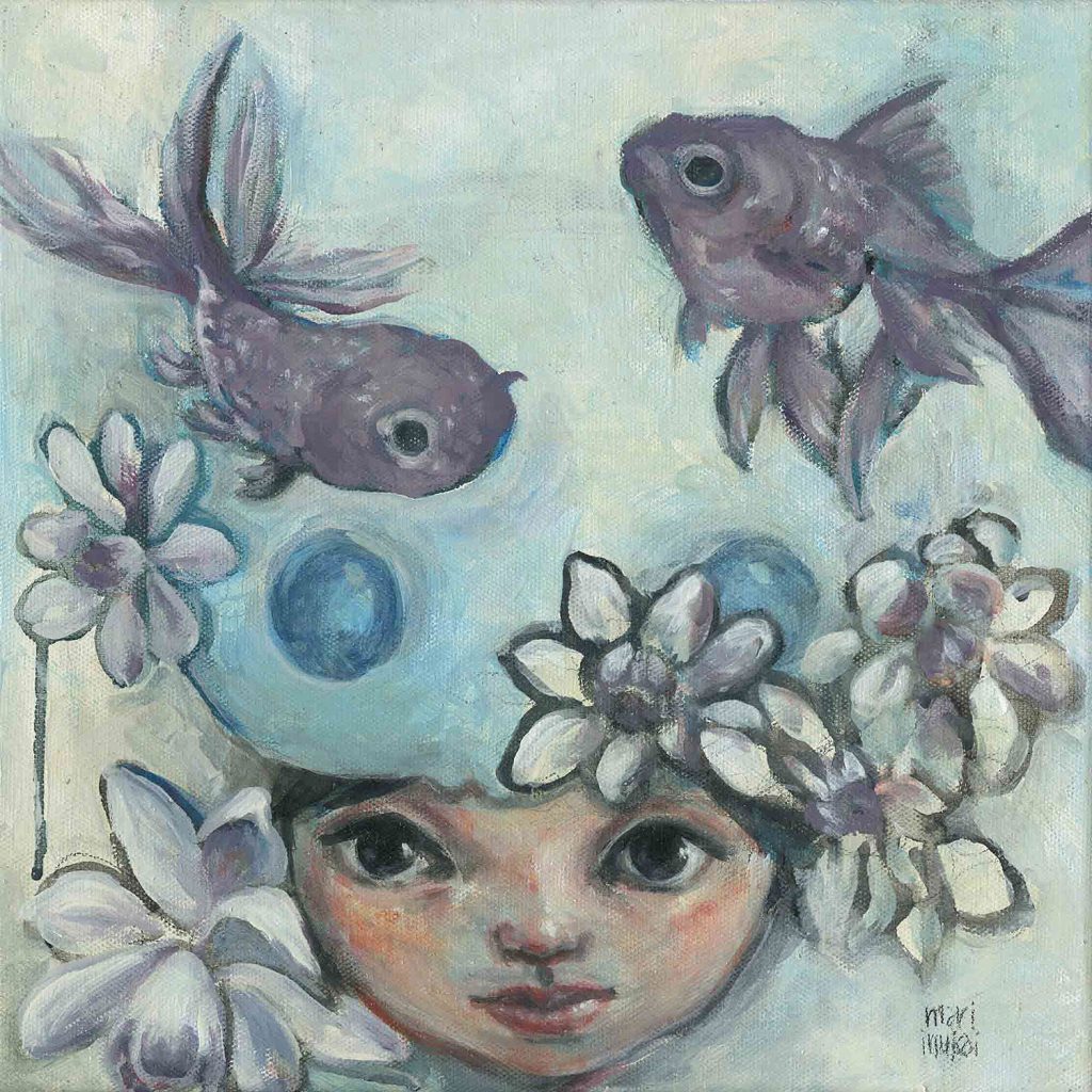 Mari Inukai “Blue Purple” -  - Originals