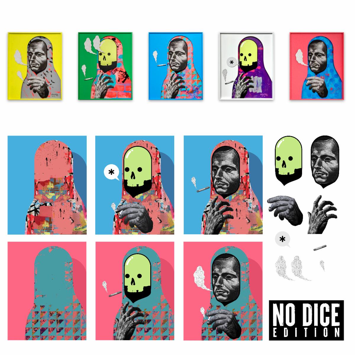 Michael Reeder "No Dice" HPM Green Variant Edition Thinkspace Gallery