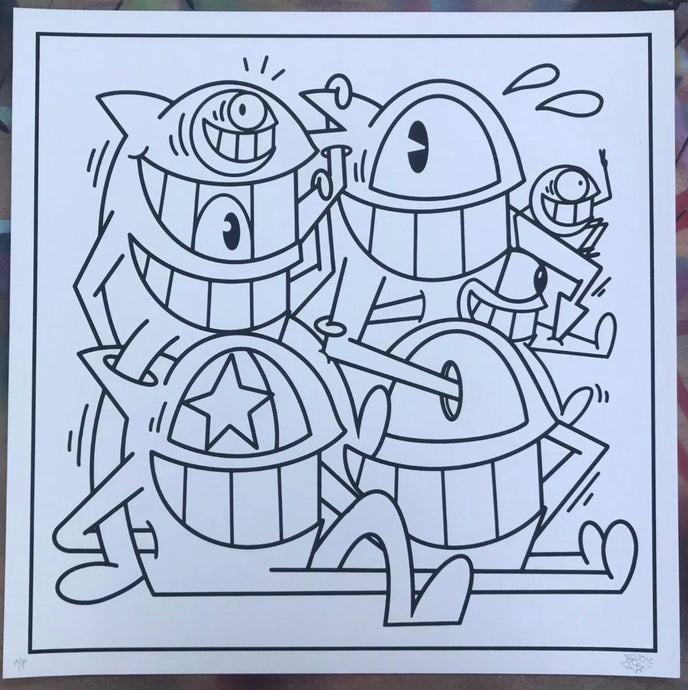 PEZ “Connected Crew” Black on White Edition -  - Collectables